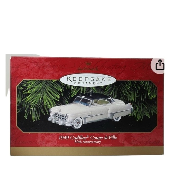 Hallmark Keepsake Ornament 1949 Cadillac Coupe DeVille 50th Anniversary - Picture 1 of 3